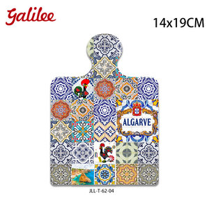 Vente en gros <span class=keywords><strong>Plaque</strong></span> découpée pour trépied en céramique imprimée de style portugais Tapis et tampons en céramique sublimés avec fond en liège - Product Image 6