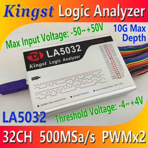 Kingst la5032 USB Logic <span class=keywords><strong>Analyzer</strong></span> 500m max Tỷ lệ mẫu, 32 kênh, 10B mẫu - Product Image 2