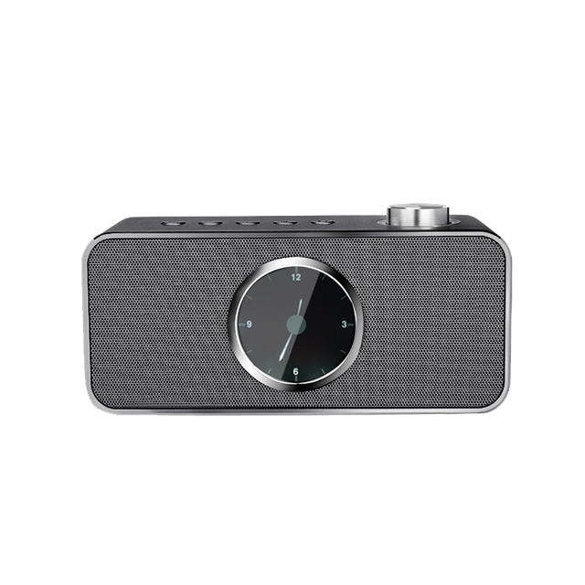 Hot-selling New Model 8W 3600mAh Mini Wireless Subwoofer Speaker with AUX and Clock Display Portable for Home & Travel Use