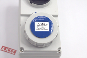 Ổ Cắm Điện AJCEE 32A 3pin 250V IP67 Ổ Cắm Có Khóa Liên Động Với CE - Product Image 6