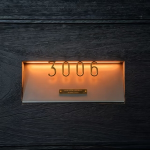 Tùy Chỉnh Kim Loại Thư Dấu Hiệu <span class=keywords><strong>LED</strong></span> Laser Cắt Thép Không Gỉ Ngoài Trời Không Thấm Nước Địa Chỉ Cửa Căn Hộ Phòng Khách Sạn Nhà Số Dấu Hiệu - Product Image 5