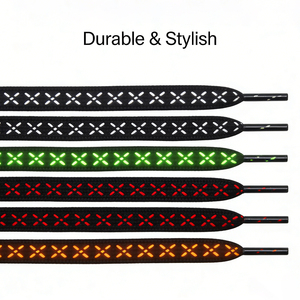 Lacets noirs en gros pour usine, lacets tissés durables avec embouts en plastique, accessoires de chaussures - Product Image 2