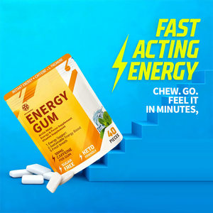 OEM Kaubare Koffein-Energie Minz gummi L-Theanin-Unterstützung Sustained Mental Energy Alert ness Mint Supplement - Product Image 5