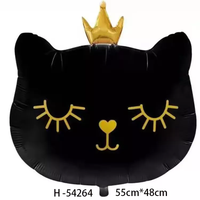 Ballons Géants pour Chat Adorable Couronne Kitty Ballons pour Chat Blanc pour Chaton Pet Cat Theme Birthday Party Decorations