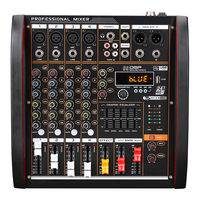 Console de mixeur d'alimentation Audio, 8 canaux et 6 canaux, Usb, professionnel, nouveauté 2020