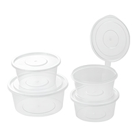 Melting Box Gobelets à sauce jetables en PP, monobloc, à compartiments, pour la livraison, pour huile pimentée, vinaigre, assaisonnements et accompagnements