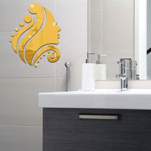 Beauty <b>Mirror</b> <b>Acrylic</b> Wall Sticker Self-adhesive Eco-Friendly Removable Decal 35x28cm Home Decor - Product Image 4