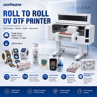 Impresora de Etiquetas UV DTF A3 de 30 cm, Impresión y Laminación de Rollo a Rollo Todo en Uno con Tablero HOSON