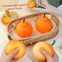 BOTU Lelijke Mandarijn Knijpfiguur Superzacht Langzaam Terugverend Stressverlichtend Knijpbal Grappig Oranje Fruitvormig Speeltje tegen Angst
