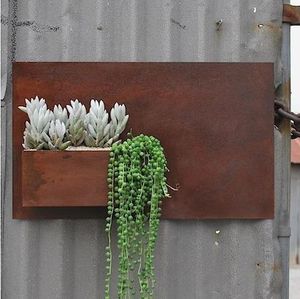 Pots <span class=keywords><strong>de</strong></span> fleurs design moderne, jardinières murales en métal - Product Image 3