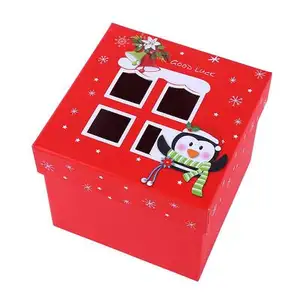 Großhandel 5 apple geschenk karte-Großhandel kreative einfache Weihnachts geschenk box Candy Biscuit Chocolate Hersteller Apple Cardboard Packaging Box