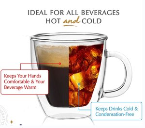 Hot bán 5.4Oz 150ml rõ ràng thủy tinh borosilicate Ly Cà Phê Đôi tường nhiệt cách điện cà phê pha cà phê Espresso Cappuccino cốc - Product Image 3