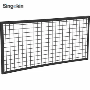 Màu Đen Bột Tráng Khung Hàn Dây Hàng Rào Panels Padel Tòa Án Wire Mesh Khung Panels