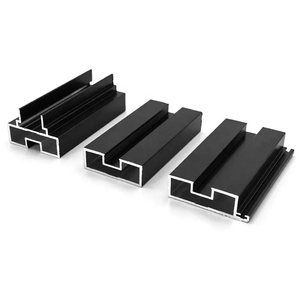 40 puertas correderas partición Interior Roon Slim aluminio Vertical puerta marco cerradura colgante puerta corredera ruedas perfil - Product Image 2