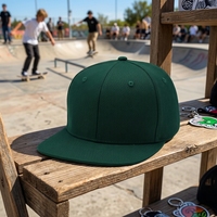 Topi Baseball Snapback Oem Hop Men Cotton 6 Panel Bordir 3D Logo Custom Flat Brim