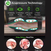 Masseur de thérapie des mains sans fil, Compression de l'air électrique sans fil, soulagement de la douleur à la chaleur, masseur des doigts, 2022