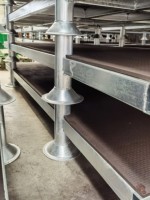 Palette en acier empilable à haute capacité de charge |   Rayonnages à palettes en métal robustes pour le stockage et la manutention de marchandises en entrepôt