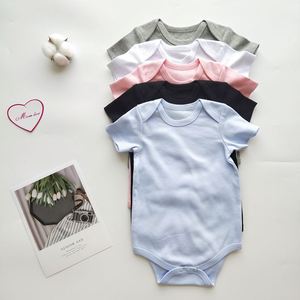 Di alta qualità su misura per neonato manica corta in bianco tutine per bambini pigiami in cotone 100% semplice <span class=keywords><strong>vestiti</strong></span> per <span class=keywords><strong>neonata</strong></span> <span class=keywords><strong>0</strong></span>-3 <span class=keywords><strong>mesi</strong></span> - Product Image 5