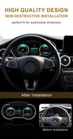 Panel de Instrumentos Digital para Automóvil QLED HD de 12.3 Pulgadas, Sistema Linux, Tablero de Instrumentos Modernizado para Mercedes Clase C W205 GLC X253