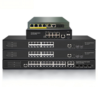 Switch PoE gestionado de capa 2 OEM ODM de 4, 8, 16 y 24 puertos |   Web/CLI SNMP VLAN/QoS /56Gbps |   Cámara IP |   Soporte para Logotipo/Firmware Personalizado