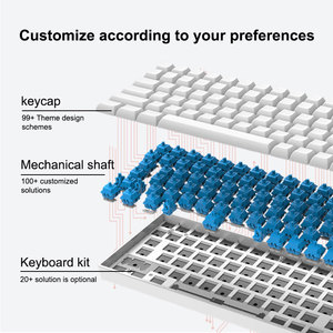 60% <b>Keyboard</b> 68 Keys Hot Swappable Anti-ghosting 2.4G Wireless BT Mini Rgb Green Switch Gaming Mechanical for Computer Gaming 68 - Product Image 5