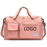Sac de voyage Oxford personnalisé avec logo, compartiment à chaussures, grande capacité, sac de week-end pour hommes et femmes, sac de sport, sac de voyage