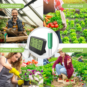 식물 4in1 수분 측정기 200ft RF 무선 테스터 수분 토양 양분 지구 저항성 방수 4-in-1 토양 테스터 - Product Image 4