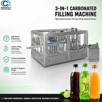 Mesin Pengisian Minuman Berkarbonasi Otomatis Isobaric Pressure CSD untuk Botol 250ml 500ml 1L 2L