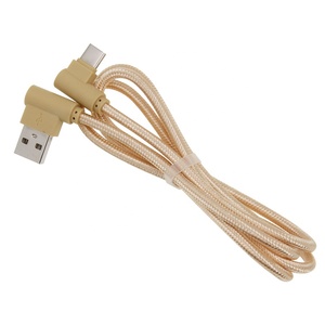 Cargador USB tipo C de 1M y 90 grados, Cable de sincronización de datos de carga rápida para <span class=keywords><strong>Huawei</strong></span>, Xiaomi, Samsung S10 Plus - Product Image 3