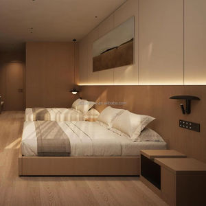 Juego de Muebles Modernos para Dormitorio de Hotel Cinco Estrellas, Panel de Madera Sólida, Personalizado, Directo de Fábrica, para Sala de Estar y Dormitorio, Duradero - Product Image 6