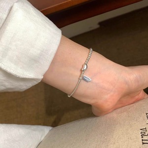 S925 Sterling <b>Silver</b> <b>Beaded</b> Bracelet Ball Shape Lucky Charm Unisex Everyday Wear Fine Jewelry - Product Image 2