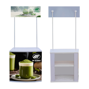 Mostrador de mesa de promoción de PP reutilizable duradero y económico soporte de exhibición de cabina de exposición interior/exterior - Product Image 6