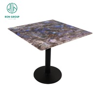 Dessus de table carrés chinois personnalisés de haute qualité en ardoise pour les cafés Ensembles de table d'hôtel de restaurant moderne pour un usage commercial