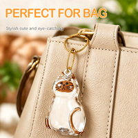Pendentif transparent en forme de chat ou de chien pour la conservation des poils d'animaux, ornement commémoratif pour collection de poils, vente en gros