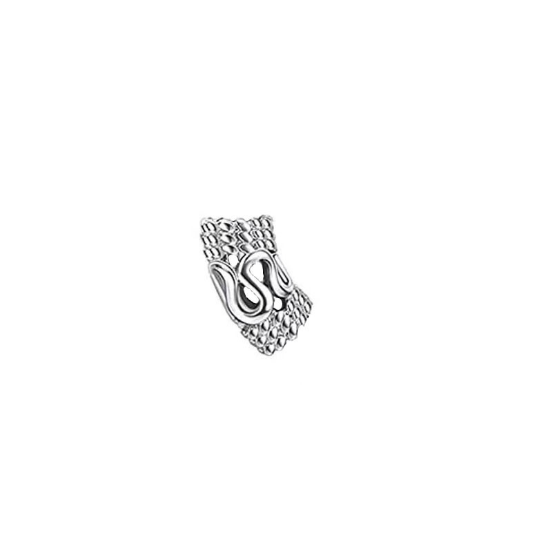 Bague dragon en acier