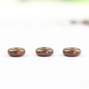 ลูกปัดไม้จันทน์ทองทรงกลมขนาด 3x8 มม. สำหรับทำสร้อยข้อมือ ชิ้นส่วนเครื่องประดับไม้ทำมือ - Product Image 1