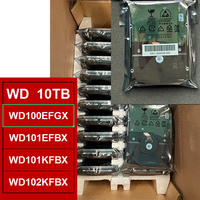 WD100EFGX Red Pro, Disco Duro NAS de 10 TB, 7200 RPM, SATA3 6 Gb/s, 256 MB de Caché, CMR Interno, para Almacenamiento Conectado a Red Empresarial, Servidor en la Nube