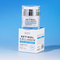Crème pour le visage au rétinol et au collagène 50 ml, anti-âge, anti-rides, raffermissante, hydratante, crème de jour et de nuit pour les ridules, étiquette privée OEM