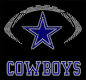 Transfert de strass Cowboys Diva Star à thermocoller, motif en strass à repasser, vente en gros - Aprise - Product Image 3