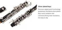 Premium Ebony C Oboe for Professional Performance, Excellent Sound Quality, Lightweight Portable Woodwind Instrument
