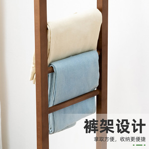 Simple floor-standing <b>clothes</b> <b>rack</b>, household <b>clothes</b> hanger, multi-functional floor stand, bedroom freestanding storage <b>rack</b> - Product Image 5