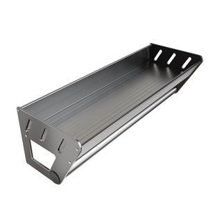 Estante de almacenamiento de aluminio de 4 niveles multifuncional para especias de cocina con soporte para utensilios para baño, balcón y lavadora - Product Image 3