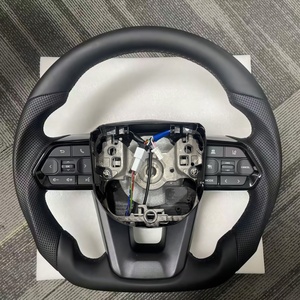 Volante Deportivo <span class=keywords><strong>de</strong></span> Cuero para Toyota Hilux, Fortuner, Camry, Land Cruiser 300, 250, Corolla, Hiace 86, Mark X, Prado 120, <span class=keywords><strong>Yaris</strong></span> - Product Image 1