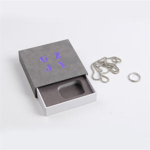 Personalizza un piccolo portagioie in cartone di lusso con confezione regalo per bottiglia con inserto portagioie in carta con il tuo Logo - Product Image 3