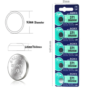 จัดส่งราคาถูก 5 ชิ้น/ล็อต 100% ของแท้ 371 <span class=keywords><strong>SR920SW</strong></span> 920 SR920 1.55V แบตเตอรี่นาฬิกา 371 <span class=keywords><strong>SR920SW</strong></span> SR920 แบตเตอรี่แบบกระดุม ผลิตในญี่ปุ่น - Product Image 4