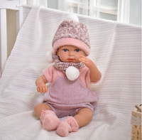 Poupée Bébé Fille Réaliste Interactive avec Fonction Parlante, en Vinyle Souple, Simulation de Nouveau-né, Jouet pour Enfants, Cadeau de Fêtes