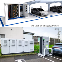 Station de charge EV renouvelable 240kw/360kw/480kw poste de charge EV solaire PV + batterie + pile électrique + bornes de charge