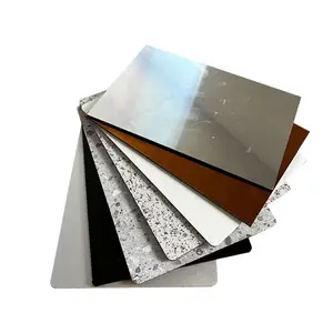 Fireproof 3D Wallpaper Mirror Super Peeling Strength Aluminum Composite Panel Acp