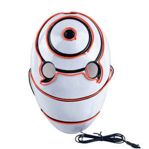 Masque d'Halloween Personnalisable Lumière Froide LED Lumineux Ghost Ninja <span class=keywords><strong>Obito</strong></span> Afei en Plastique PC Accessoires de Fête Mascarade - Product Image 5