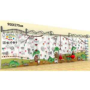 Estructura de Escalada de Madera para Interiores, Equipo de Ejercicio Infantil, Barras de <span class=keywords><strong>Gimnasia</strong></span>, Escalador de Pared, Gimnasio en Casa para Niños - Product Image 2